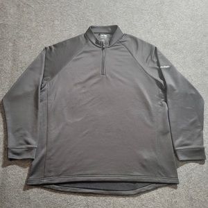 Adidas Golf Sweater Mens L Quarter Zip Pullover grey